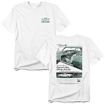 Big & Tall Chevrolet Chevelle Ad Front Back Graphic Tee