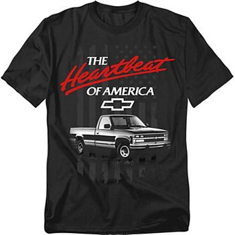 Big & Tall Chevrolet Heartbeat Of America Graphic Tee