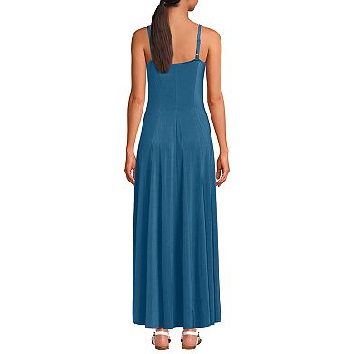 Women's Lands' End Silky Knit Godet Maxi Dress