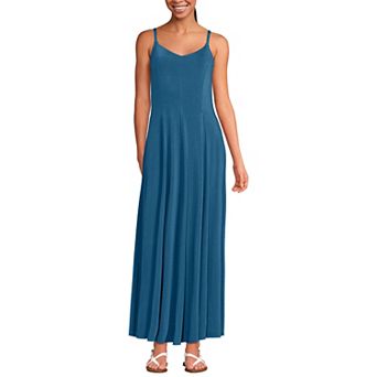 Women's Lands' End Silky Knit Godet Maxi Dress