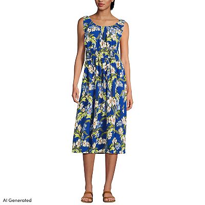 knee length dresses for ladies Dress Casual Midi By Lands End In Pink, Size: Xl  Clothes Mentor Overland  Park KS #132