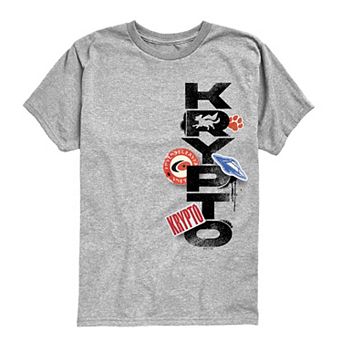 Boys 8-20 Supergirl Krypto Grunge Logo Graphic Tee