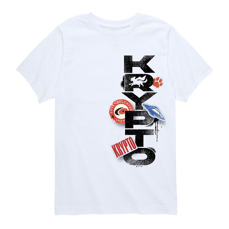 Boys 8-20 Supergirl Krypto Grunge Logo Graphic Tee, Boy's,