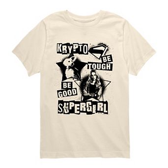 Boys 8-20 Supergirl & Krypto Be Tough Be Good Graphic Tee