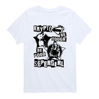 Boys 8-20 Supergirl & Krypto Be Tough Be Good Graphic Tee
