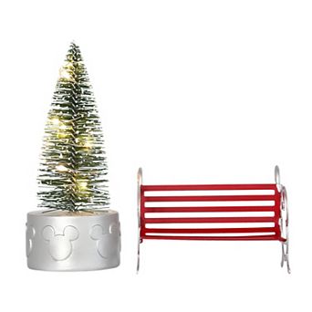 St. Nicholas Square® Disney Hidden Mickey LED Tree & Bench Set Decor