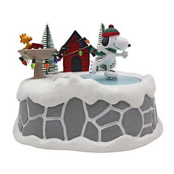 St. Nicholas Square® Peanuts Snoopy Ice Skating Village Table Decor