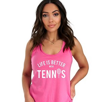 Simply Sage Market Life Is Better With Tennis Racerback Tank
