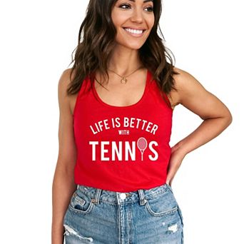 Simply Sage Market Life Is Better With Tennis Racerback Tank