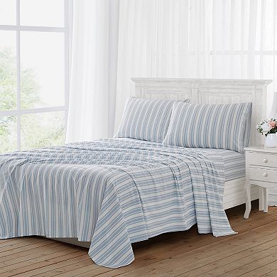 The Farmhouse Wide Ticking Stripe Cotton Sheet Set