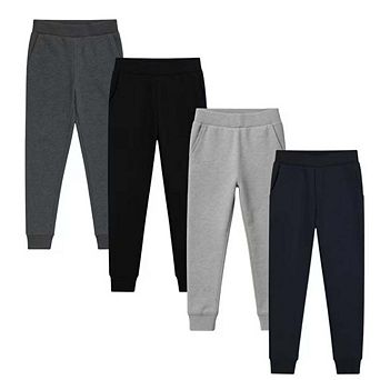 Kids 4 Pack Ultra Soft Fleece Sweatpants