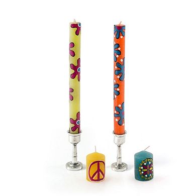 Hippie Painted Candles - Taper
