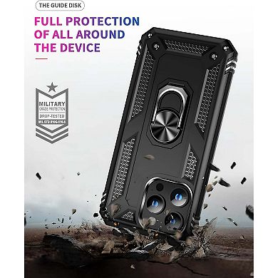 Entronix Bundle for iPhone - Dual-Layer Protection with Built-in Kickstand & 2 Screen Protectors