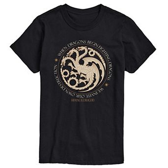 Big & Tall House of the Dragon When Dragons Begin Fighting Dragons Graphic Tee