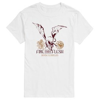 Big & Tall House of the Dragon Fire Made Flesh Graphic Tee
