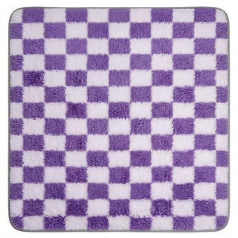 Plush Checkerboard Area Rug for Living Room Bedroom, Modern Shag Rug, Home Decor, Anti-Slip