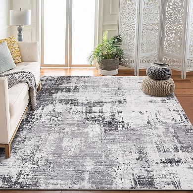 Non-Slip Washable Abstract Long Rug Soft Carpet with Rubber Backing for Hallway, Kitchen, Bedroom
