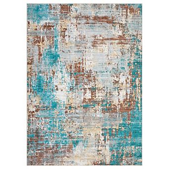Non-Slip Washable Abstract Long Rug Soft Carpet with Rubber Backing for Hallway, Kitchen, Bedroom