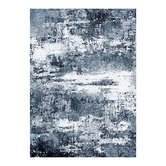 Low Pile Area Rugs for Living Room, Soft Carpet for Bedroom Dining Room, Non Slip Backing,Washable