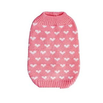 Heart Knitted Dog Sweater