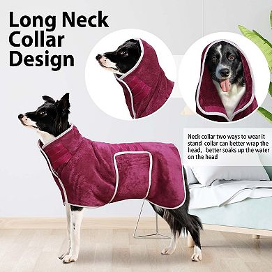 Super Absorbent Dog Bathrobe