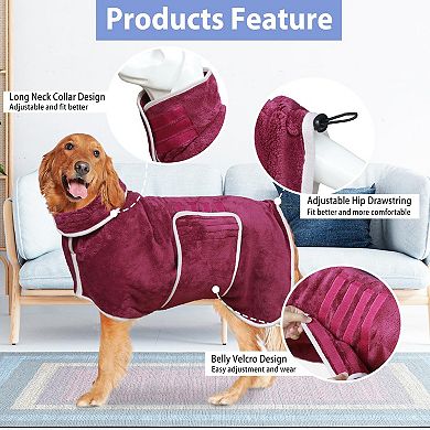 Super Absorbent Dog Bathrobe