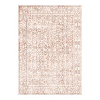Low Pile Area Rugs for Living Room, Soft Carpet for Bedroom Dining Room, Non Slip Backing,Washable