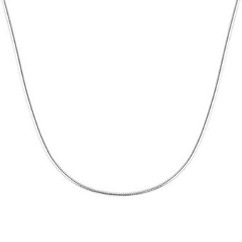 Pori Jeweler 925 Sterling Silver Snake Chain Necklace 1.4mm 16-24 Inches
