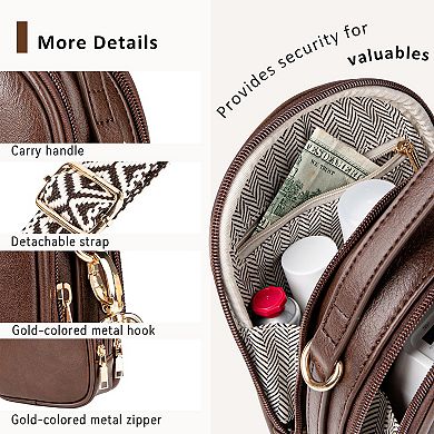 Small Crossbody Bag for Women with Handle and Adjustable Strap, Cell Phone Purse Cross body