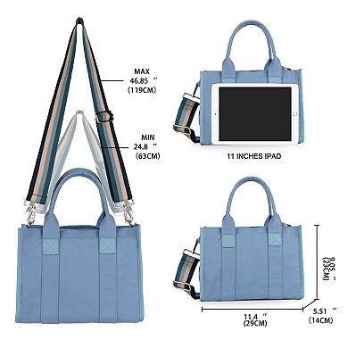 Canvas Tote Bag for Women Top Handle Handbag Crossbody Tote Bag for Women