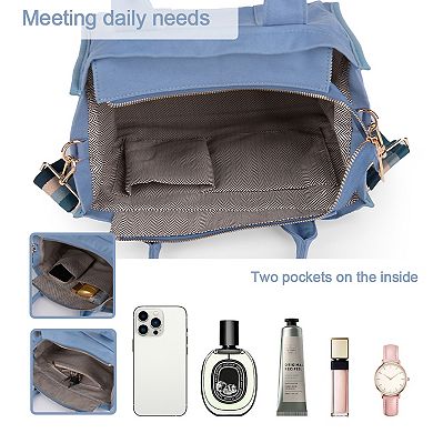 Canvas Tote Bag for Women Top Handle Handbag Crossbody Tote Bag for Women