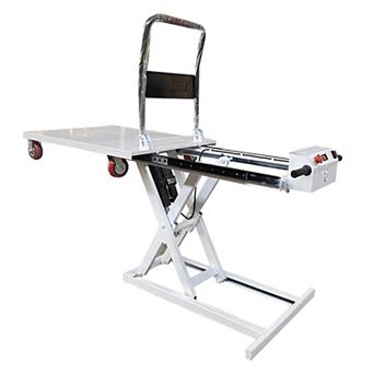 660lbs Capacity Hydraulic Lift Table Cart, 31.49" Lifting Height Electric Scissor Lift Table