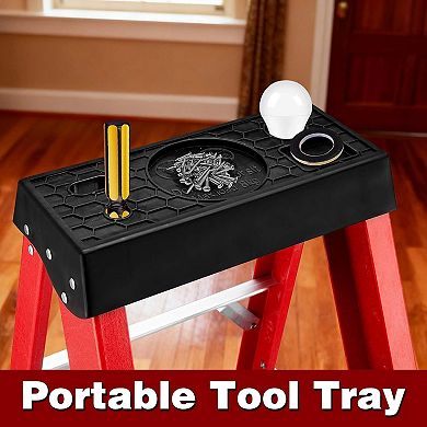 3 Step Ladder with Tool Platform, 500lb Capacity, Folding Step Ladder Type IA for Kitchen, Warehou