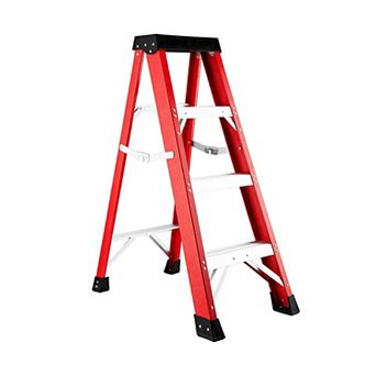 3 Step Ladder with Tool Platform, 500lb Capacity, Folding Step Ladder  Type IA for Kitchen, Warehou