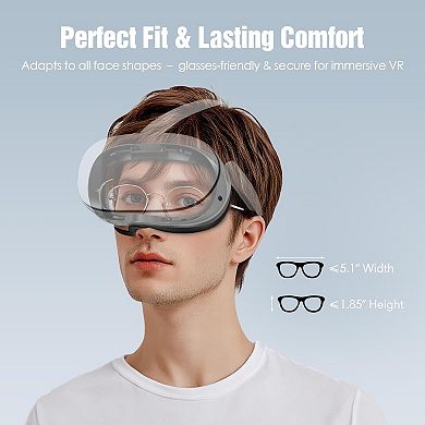 Facial Interface & Sweat-Proof Face Cover Pad for Oculus Quest 2, Meta Quest 2, PU Foam Cushion