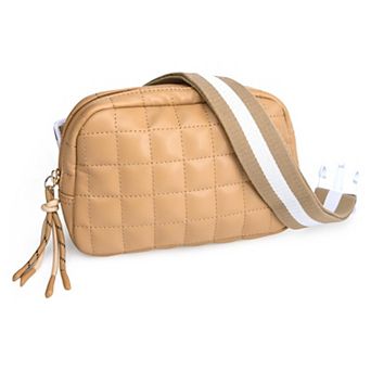 Puffer Quilted Belt Bag, Small Puffy Fanny Pack for Woman Running Traveling Hiking with Adjustable S