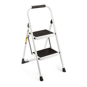2 Step Ladder, 500lb Capacity, Folding Step Ladder Type IA for Kitchen, Warehouse
