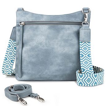 Crossbody Bags for Women with 2 Adjustable Straps Multi Pocket Small Cross body Purse