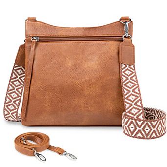 Crossbody Bags for Women with 2 Adjustable Straps Multi Pocket Small Cross body Purse