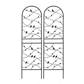 2 Pack Metal Little Bird Garden Trellis for Climbing Plants, 71" Rustproof Trellis for Flower Suppor