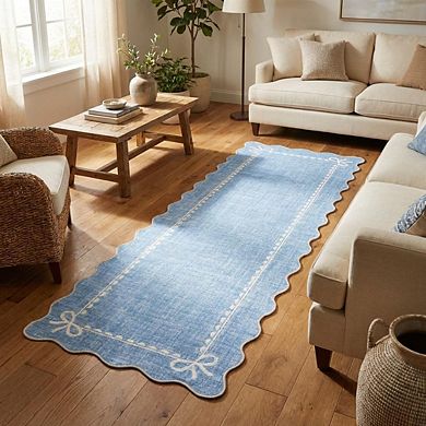 Contemporary Area Rug Machine Washable Non Shedding Pet Friendly Stain Resistant Carpet for Bedroom