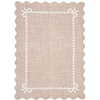 Contemporary Area Rug Machine Washable Non Shedding Pet Friendly Stain Resistant Carpet for Bedroom