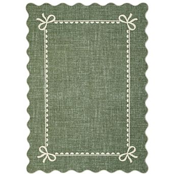 Contemporary Area Rug Machine Washable Non Shedding Pet Friendly Stain Resistant Carpet for Bedroom