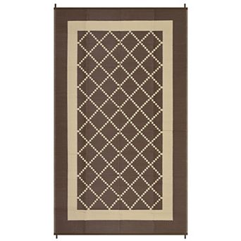 Modern Outdoor Area Rug Washable Waterproof Portable Stain Resistant Mat for Balcony Picnic