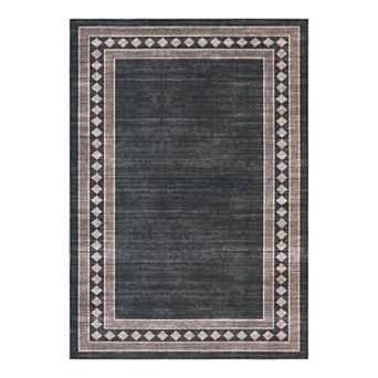 Modern Area Rug Machine Washable Non Shedding Stain Resistant Floor Cover for Living Room Laundry