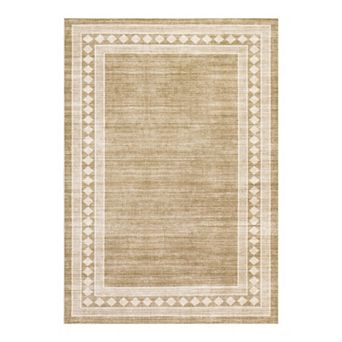 Modern Area Rug Machine Washable Non Shedding Stain Resistant Floor Cover for Living Room Laundry