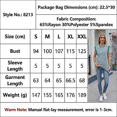 Women's Cap Sleeve Basic Tee Shirts Loose Fit Business Casual Summer Tank Tops