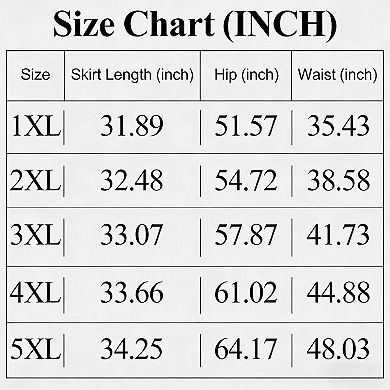 Women's Plus Size Midi Skirt Elegant Summer Skirt Cotton Skirt with Pockets