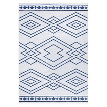 Modern Area Rug Low Pile Pet Friendly Non Slip Vacuum Clean Carpet for Kid's Room Dining Room