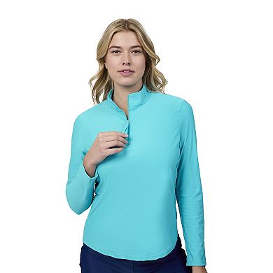 Free Country Women's Sun Breeze 1/2 Zip Sunshirt